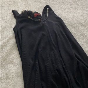 black flows tank top dress